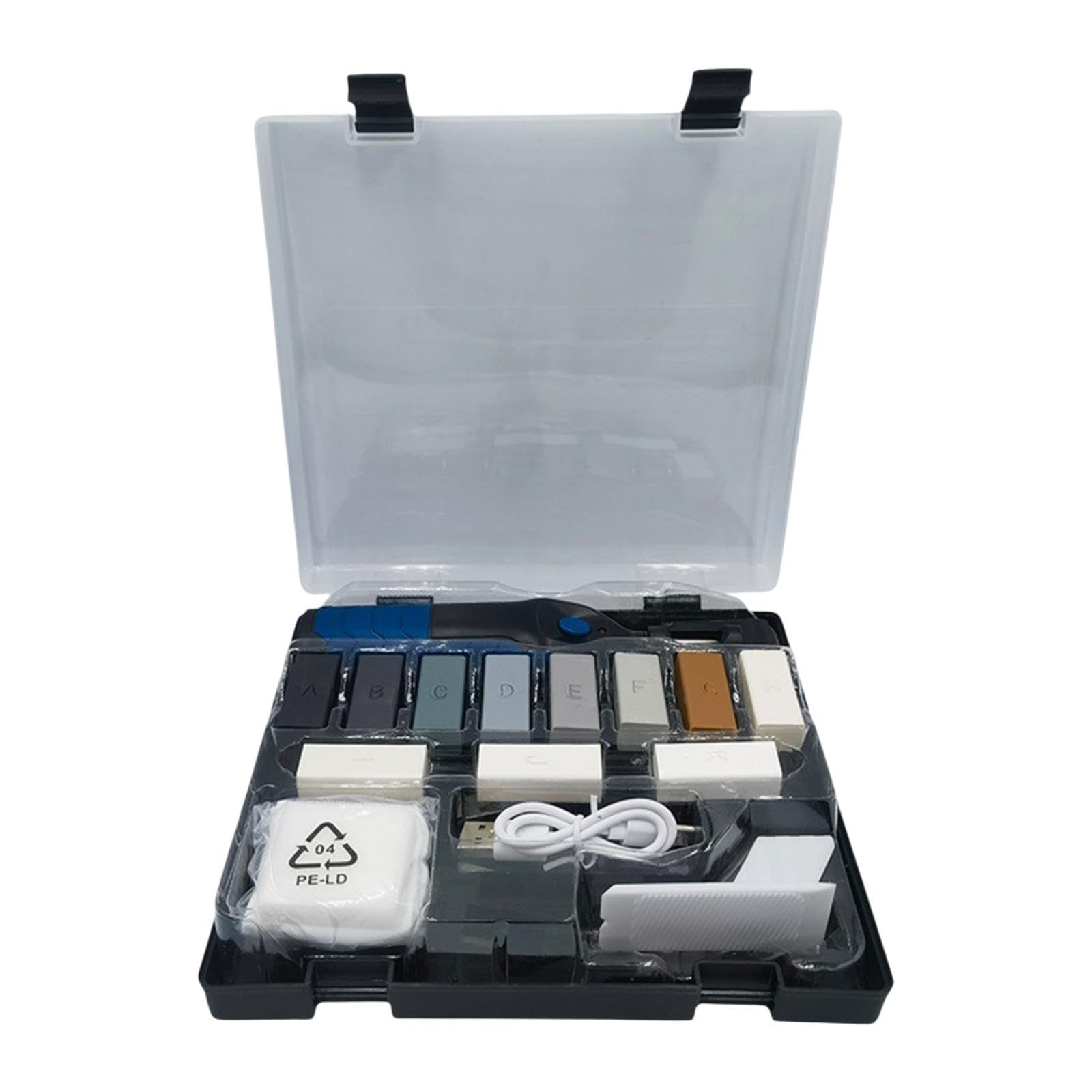 Kit de Reparación para Suelos de Vinilo, Incluye 11 Bloques de Cera.