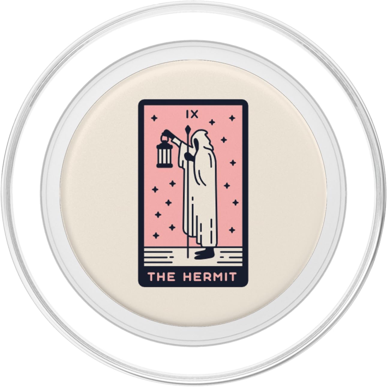Tarot Card The Hermit PopSockets PopGrip for MagSafe - Image 2
