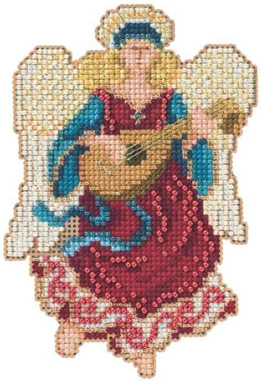 Mill Hill Angelina Bead Christmas Cross Stitch Kit 2014 Angel Trilogy