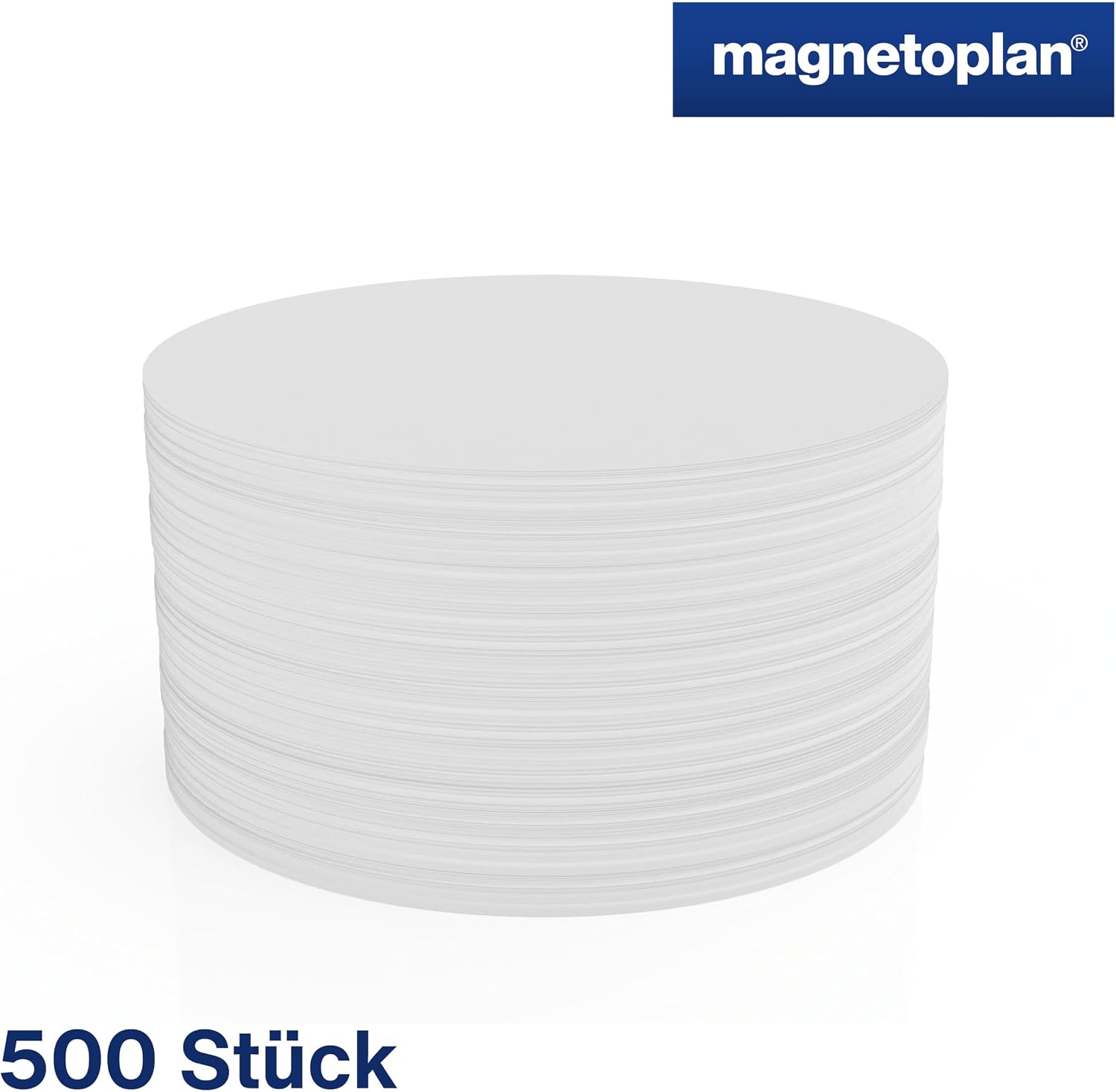 magnetoplan Communication Cards Pinnable Circles Diameter 10 cm PG = 500 Pieces White