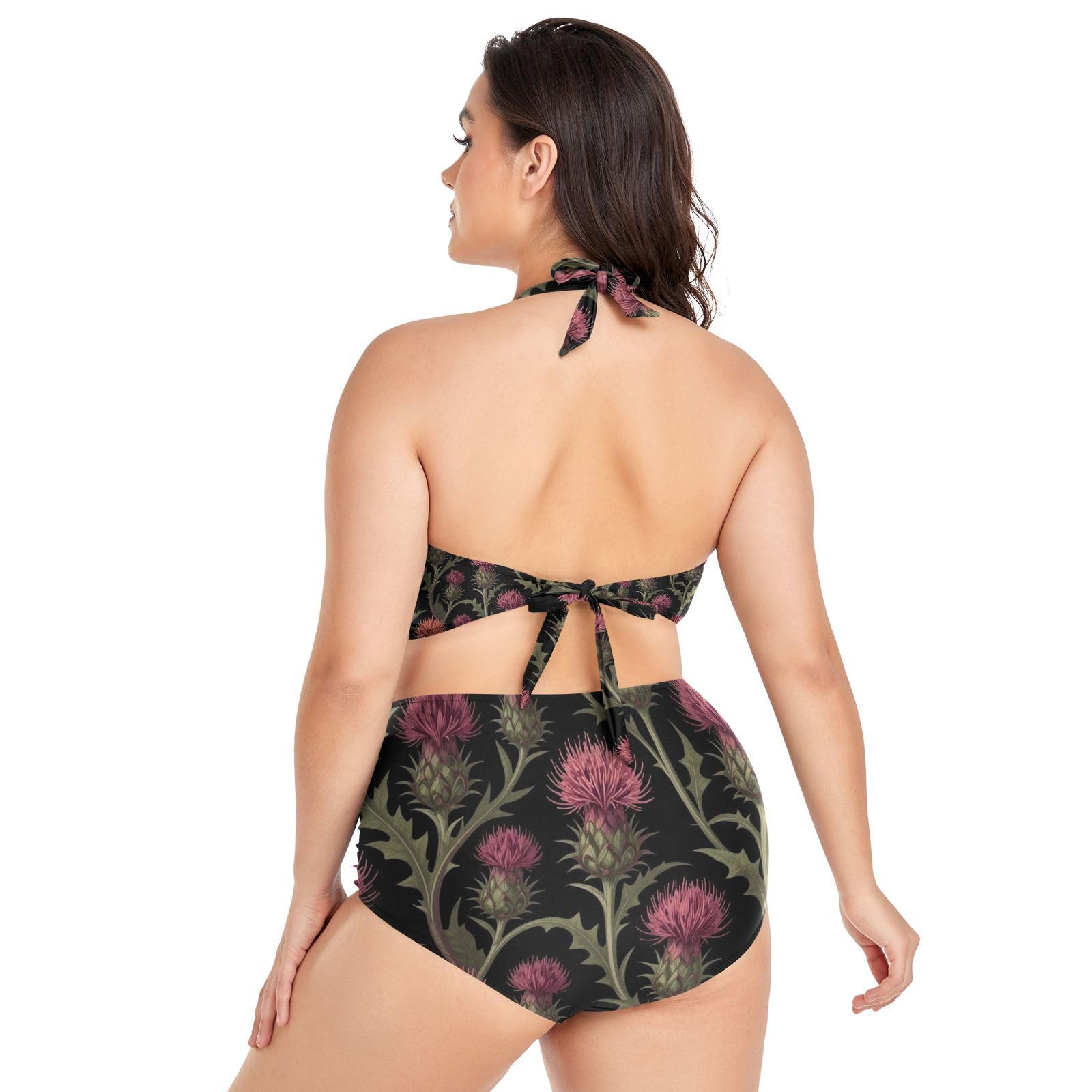 FRODOTGV Curvy damskie dwuczęściowe zestawy kąpielowe L-4XL
