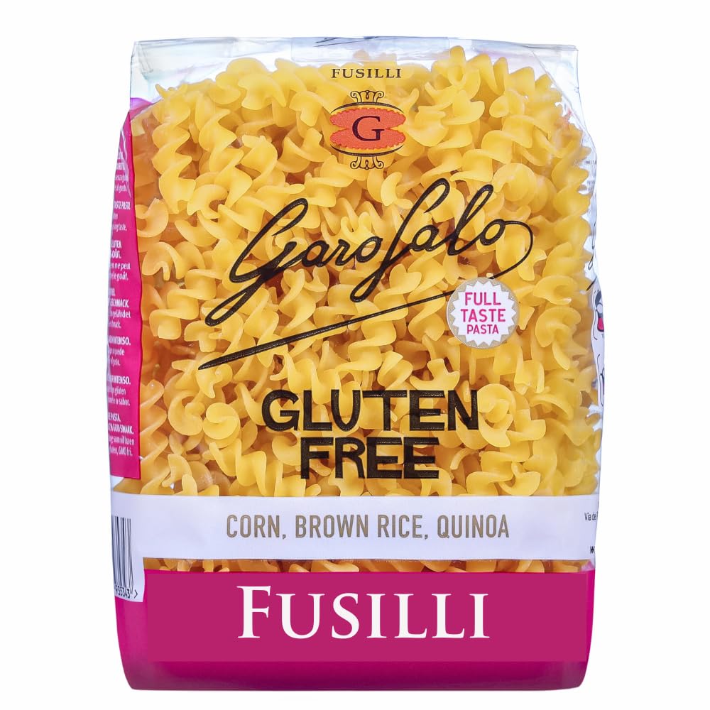 Garofalo Gluten Free Fusilli Italian Dried Pasta, 400g - Suitable for Coeliac and Vegan diets (Pack of 1)