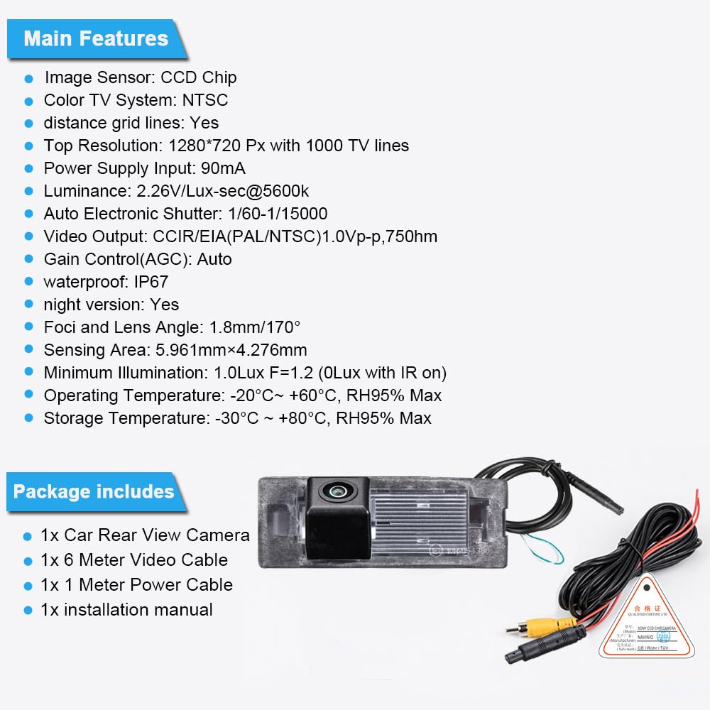Voertuig Kentekenplaat Backup Camera HD CCD Auto Achteruitrijcamera Vervanging voor Fiat Panda Mk3 Mk4 Type 169 312 319 2003-2012 OEM: 71734797 Voertuig Kentekenplaat Backup Camera HD CCD Auto Achteruitrijcamera Vervanging voor Fiat Panda Mk3 Mk4 Type 169 312 319 2003-2012 OEM: 71734797