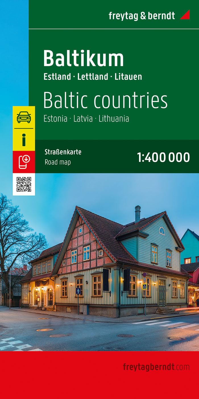 Baltic Countries Road Map: Estonia - Latvia - Lithuania (F&B Wegenkaarten)