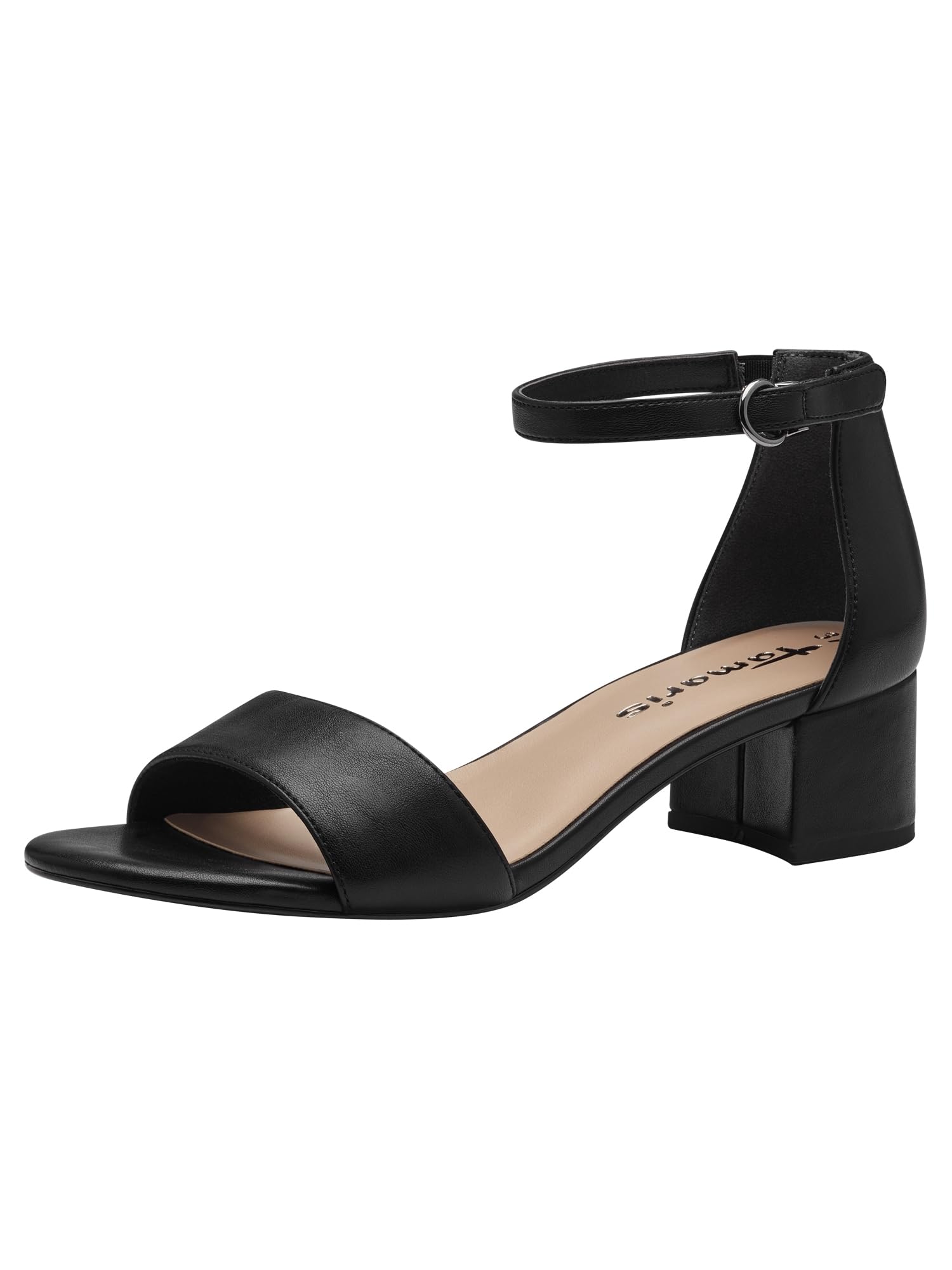 Tamaris Donna sandalo con tacco a blocco nero 37 EU