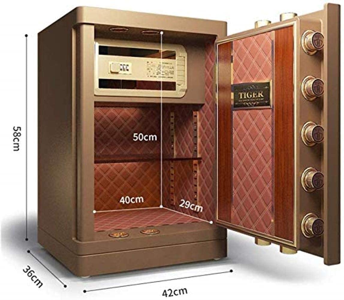 Caja fuerte Caja fuerte de alta seguridad Combinación digital Capacidad muy grande para almacenar objetos de valor Caja fuerte electrónica, Caja fuerte, Caja fuerte para el hogar, Caja fuerte, Para