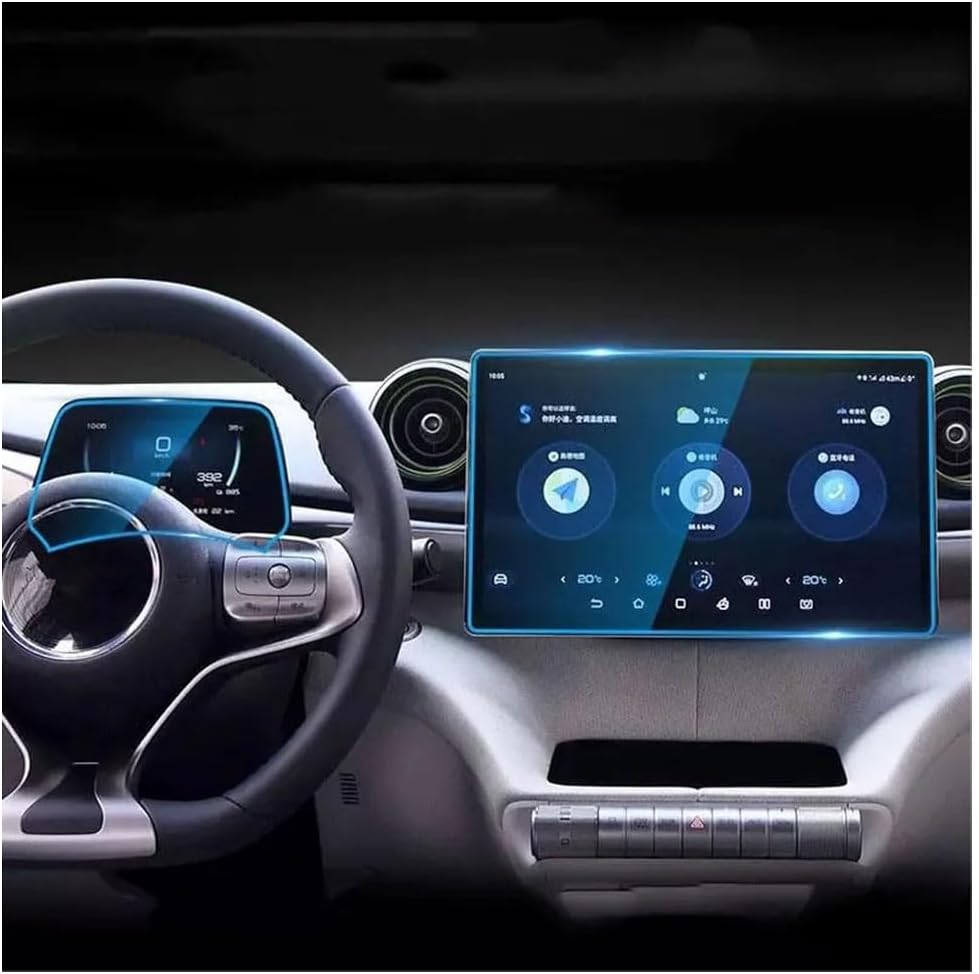 Car Screen Protector for BYD Dolphin 2023 2024, Car Radio Stereo Tempered Glass GPS Foils High Definition Protective Film No Glare Fingerprints Scratch,A/10.1 inch