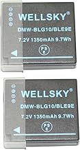 DMW-BLG10 DMW-BLE9 Replacement Battery (2 Pack) (Can be charged with original charger, display remaining power, can be used just like the original product)