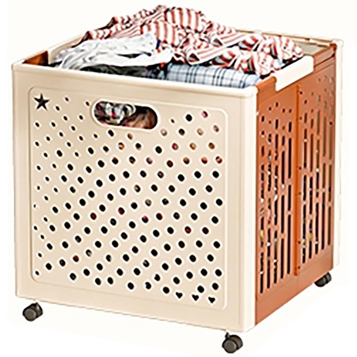 PP Laundry Basket with Wheels