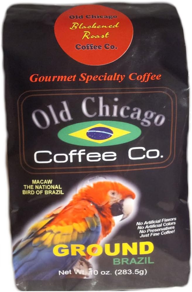 Brazilian Blackened Ground Espresso Coffee - Old Chicago Dark Roast Espresso From Brazil