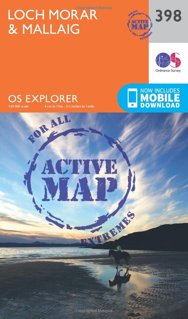 Loch Morar & Mallaig Map | Weatherproof | Knoydart & Loch Nevis | Ordnance Survey | OS Explorer Active Map 398 | Scotland | Walks | Hiking | Maps | Adventure