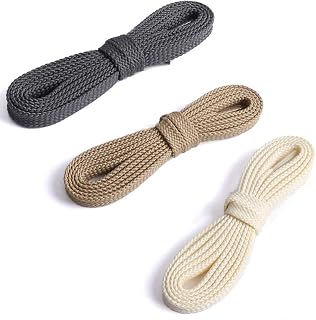 (15 colors) Flat Athletic Wide Thick ShoeLace(3 Pair) Flat shoe laces for all Sneaker Types and Shoes
