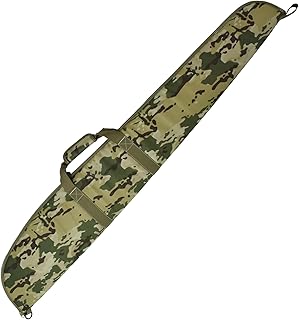 AUMTISC Maleta Rifle Escopeta, Estuche Transporte Armas Largas, Caza Tiro, Espuma Acolchada