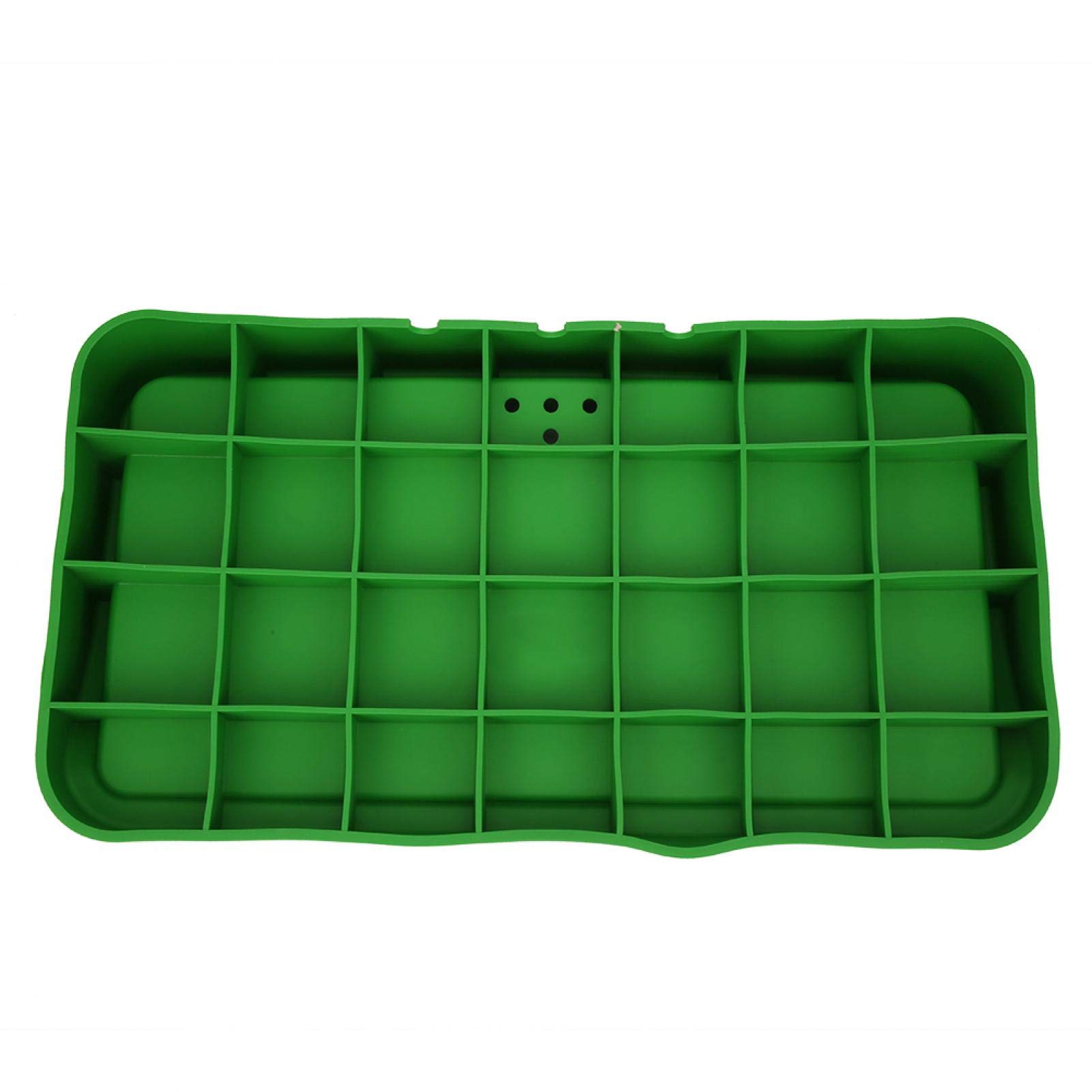 Keenso Boîte de Rangement de Balle de Golf, conteneur de Stockage de Balle de Golf en Caoutchouc boîte de Rangement de boîte de Service de Plateau Fournitures de Vert