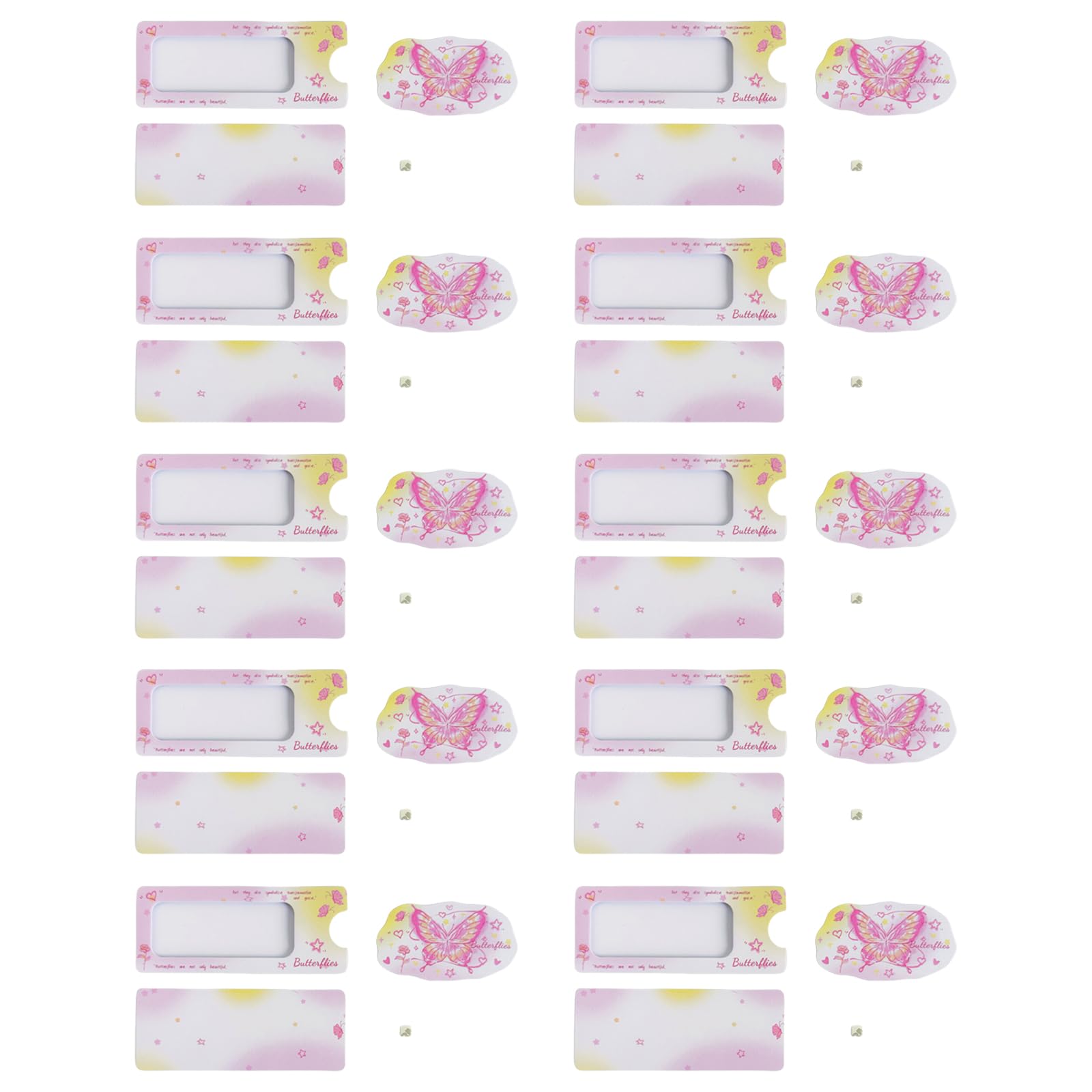 Kalttoy Friendly Butterfly Greeting Cards Set for Family Celebration Birthday Card Set 10pcs Birthday Card for Women