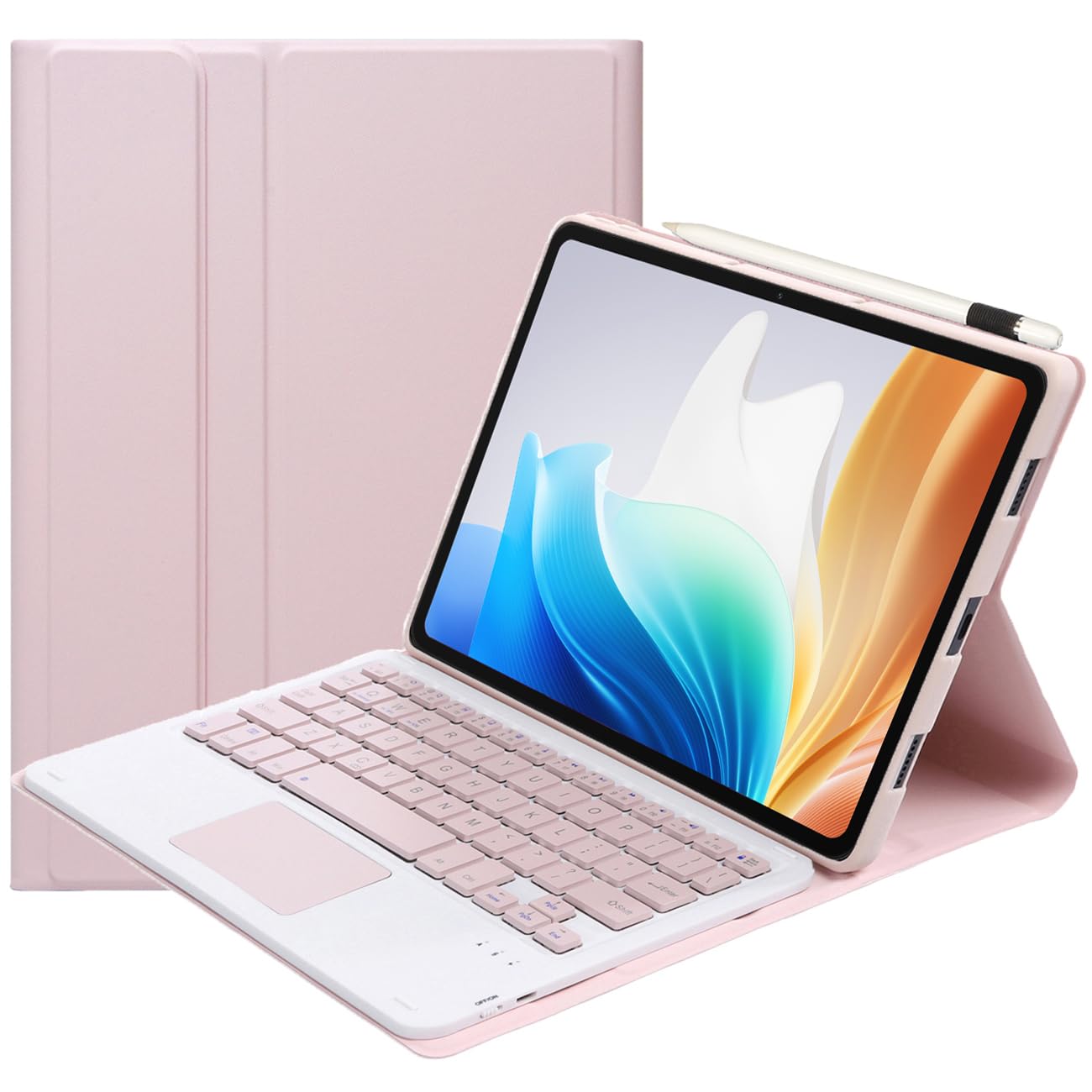 ZOMUN Bluetooth Keyboard Case with Trackpad for OnePlus Pad Go (11.35"), Wireless Keyboard with Protective Case & Trackpad Mouse