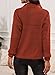 EVALESS Sweaters for Women Long Sleeve Waffle Knit Tops Business Casual Outfits for Women Fashion 2024 1/4 Zip Pullover Chunky Sweaters Fall Warm Cozy Work Clothes Winter Red Sweater, Medium