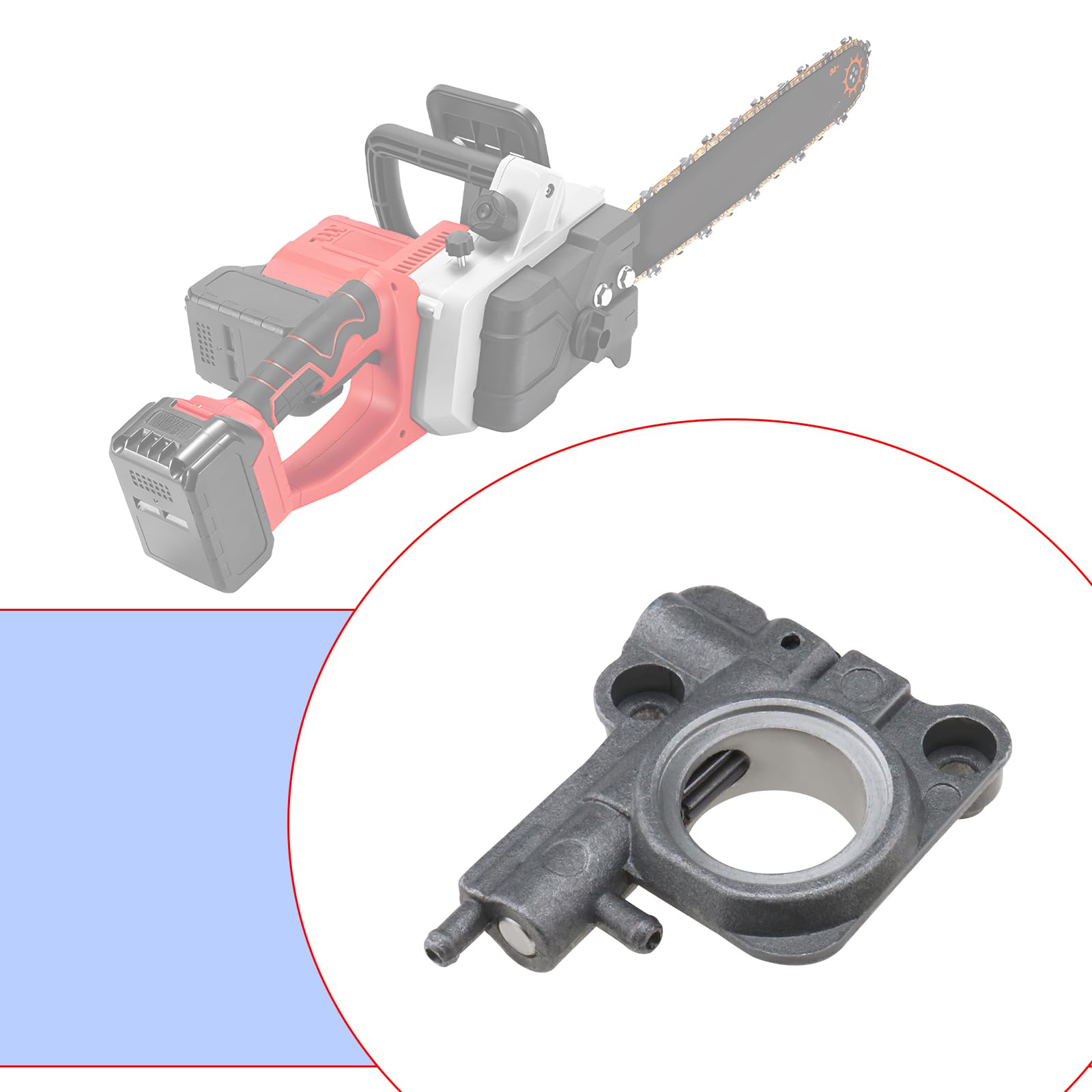 The Lord of the Tools Chainsaw Oiler Oil Pump Assy Replacement Parts with Worm C022000020 Compatible with Echo CS-260 CS-271 Compatible with Shindaiwa CS-271T CS-350TES - Image 3
