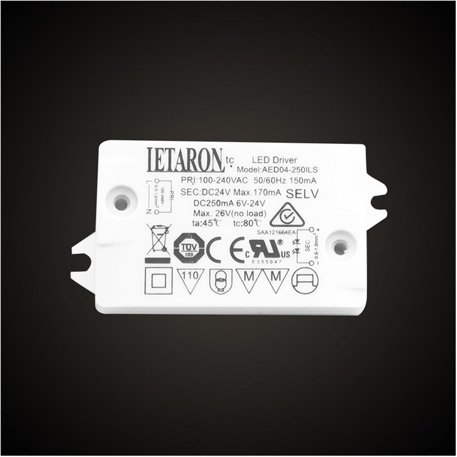 4W24V Constant Voltage Driver Power Supply AED04-250ILS Light Strip with Bathroom Mirror LED Light Touch Switch