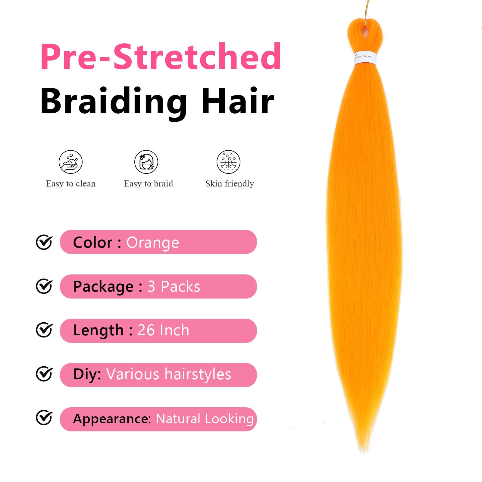 Easy Braid Pre stretched Braiding Hair Extensions - Image 3
