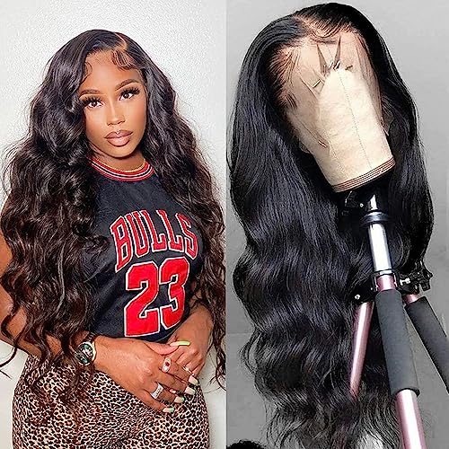 Holiden 13X4 Lace Front Wigs Human Hair 24 Inch Body Wave Lace Front Wigs Human Hair Pre Plucked With Baby Hair Glueless Hd Lace Frontal Wig 180% Density Human Hair Wigs For Black Women #TOP6
