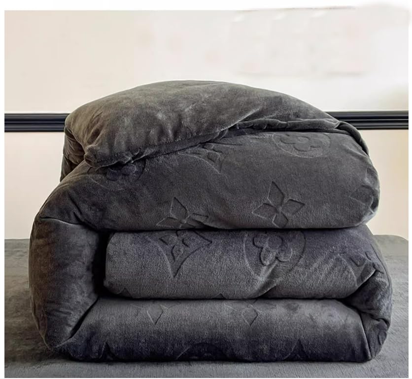 Velvet Milk Quilt Cover - Luxury Velvet Comforter Bedding, Soft Cozy