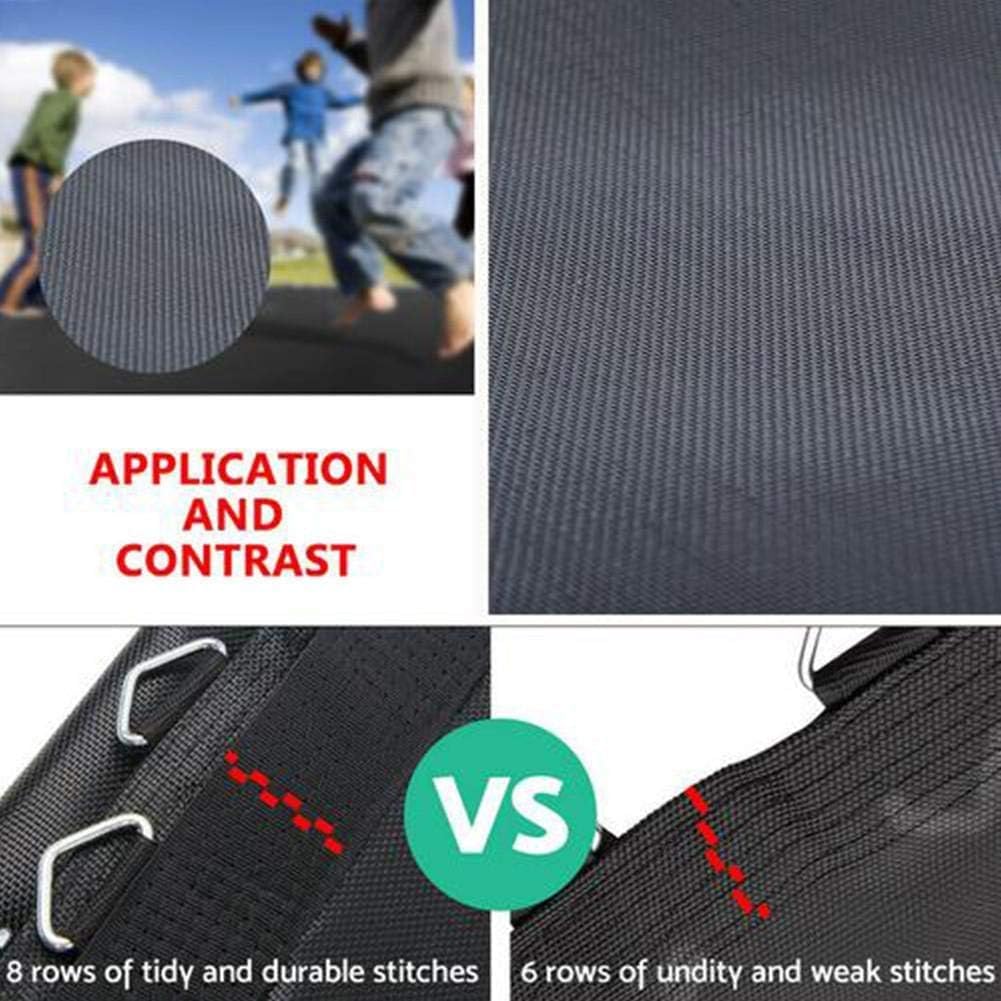 Trampolin-Zubehör – elastische Sprungmatten Ersatzfedern und Abdeckungen, 1,8 m Trampolinmatte mit 36 Schnallen für erhöhte Sicherheit und Haltbarkeit