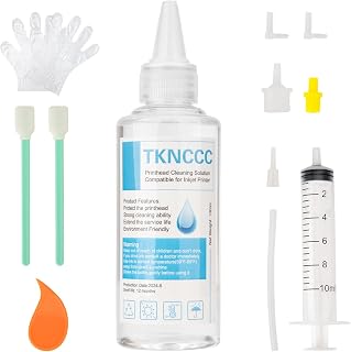 Printhead Cleaning Kit 100ml for Inkjet Printers Nozzle, Print Head Cleaning Kit Epson,Printer Cleaning Kit for HP,Printer Head Cleaning Kit for Canon,Printer Cleaner Solution for Brother Print Head