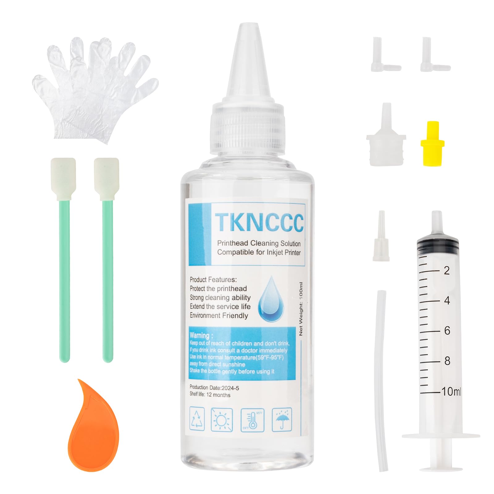 Kit de limpeza de cabeça de impressão 100 ml para impressoras a