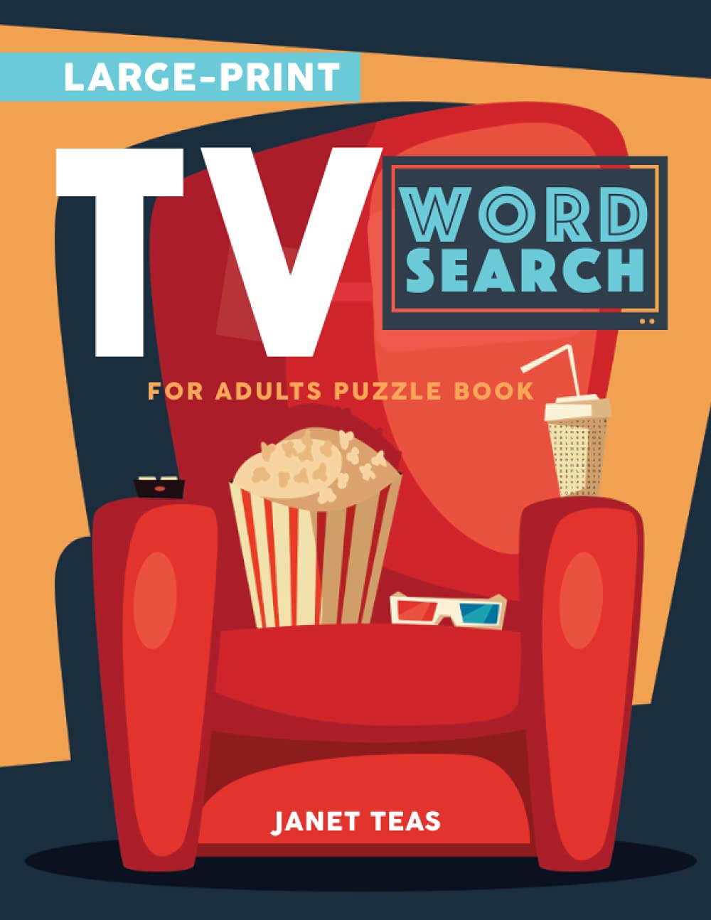 TV Word Search for Adults Large Print Puzzle Book: 70 TV Show Puzzles Including Sitcoms, Classics and Dramas