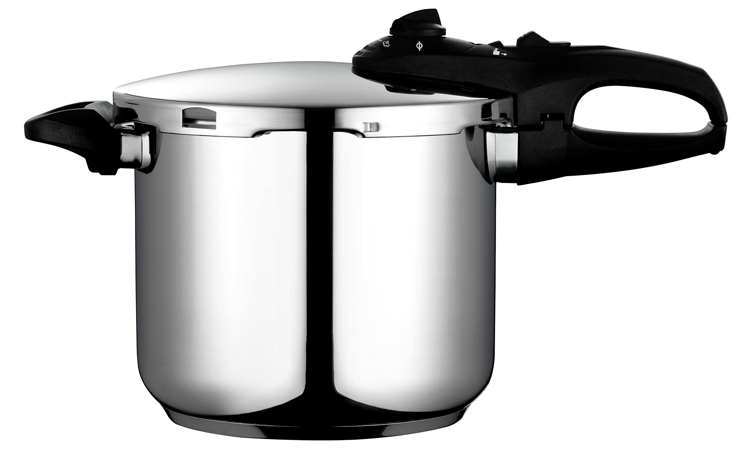 Fagor Duo Olla a Presión 7,5 Litros, Inducción, Express Super Rápida, Acero Inox. 18/10, Todo Tipo Cocinas, Fondo Termo Difusor, 2 Niveles de Presión, 5 Sistemas de Seguridad, Incluye Cestillo