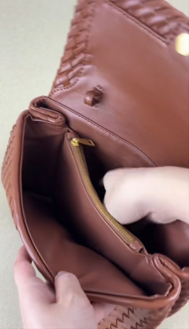 Bolso bandolera tejido para mujer miniatura 7