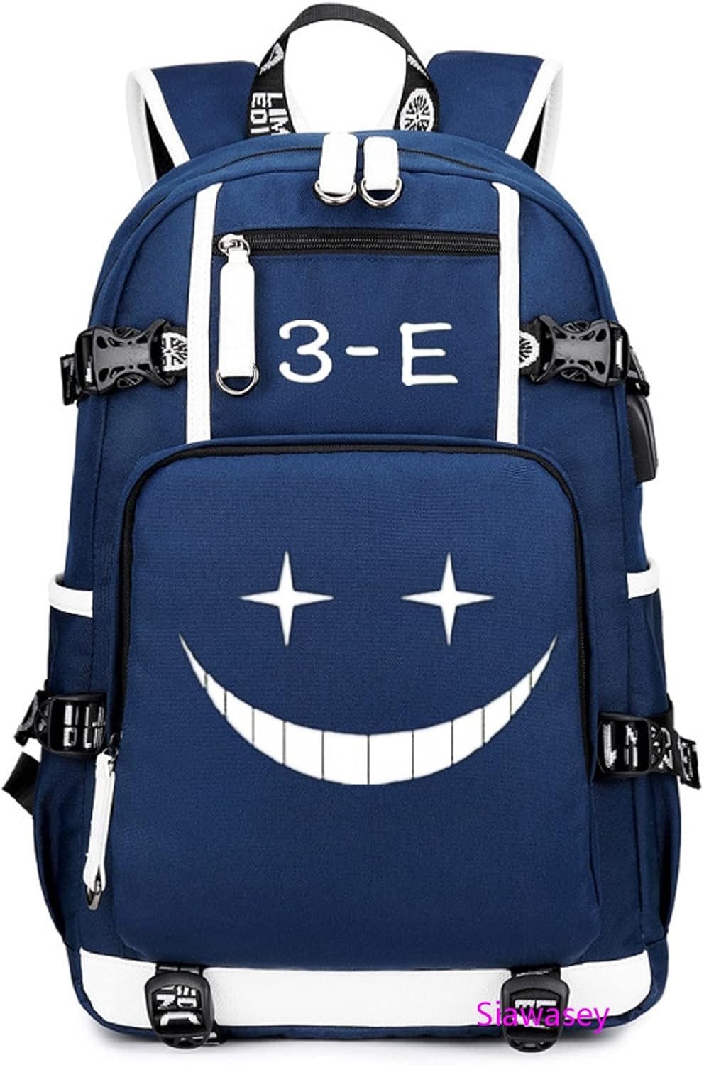ISaikoy Anime Assassination Classroom Backpack Satchel Bookbag Daypack School Bag Shoulder Bag Style3