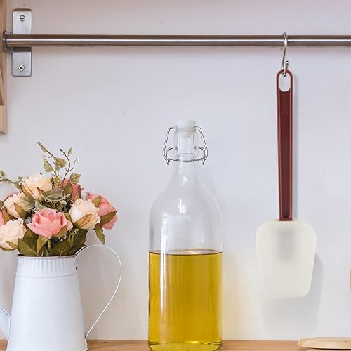 Miniatura 6 de Juego de 2 espátulas de goma comerciales, cuchara de espátula de alto calor de 16 pulgadas, espátula comercial para cocinar, juego de espátulas de