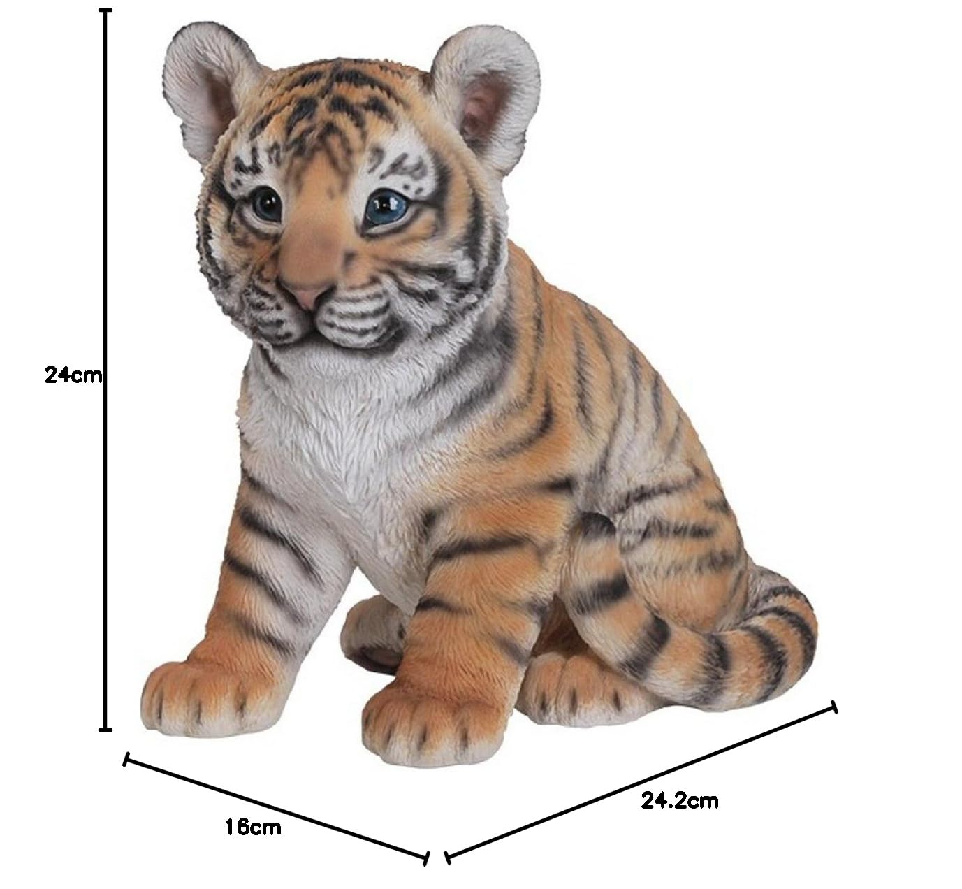Vivid Arts Seduta Tigre Resina Cucciolo Ornamento