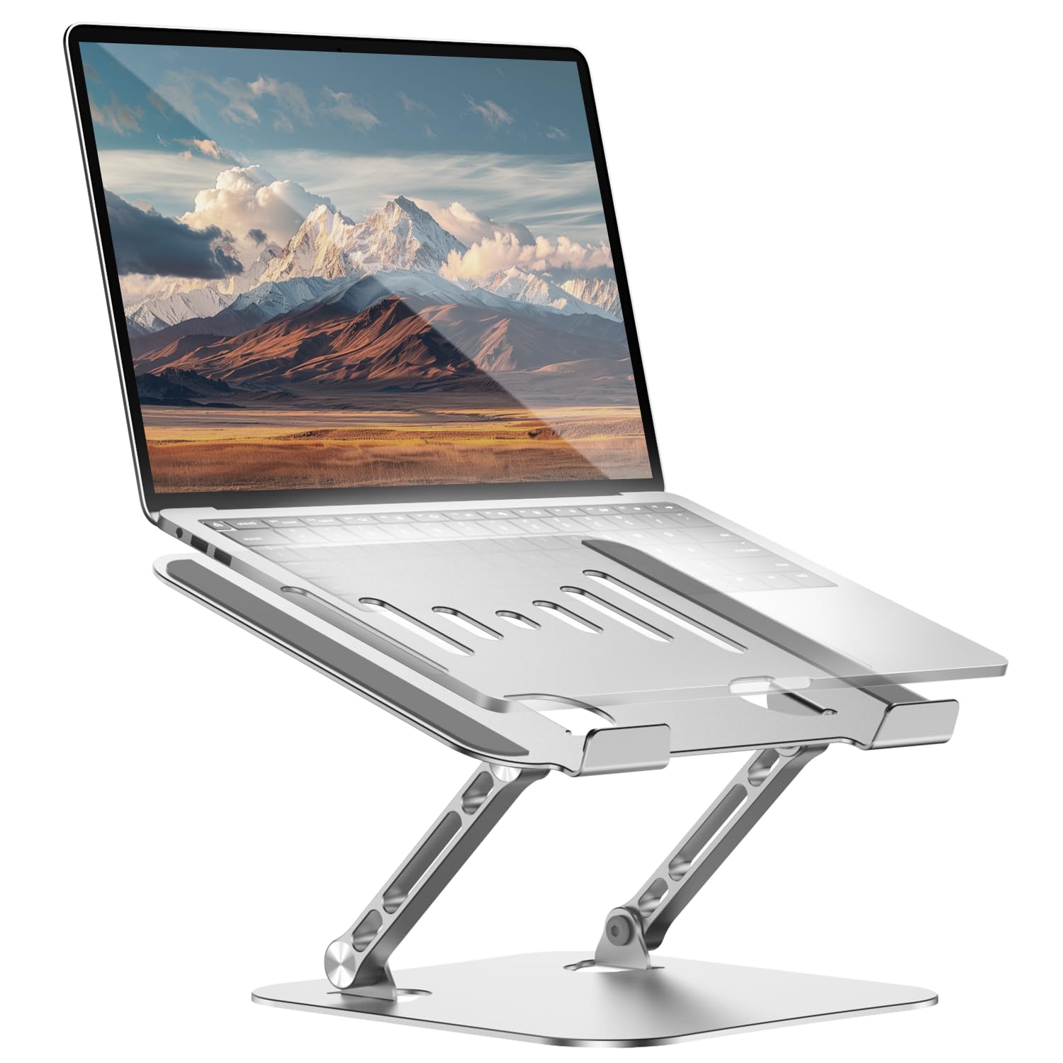 Laptop Stand for Desk Adjustable Height Portable Laptop Riser Aluminum Laptop Stand for Desk Foldable with Ergonomic 10-17