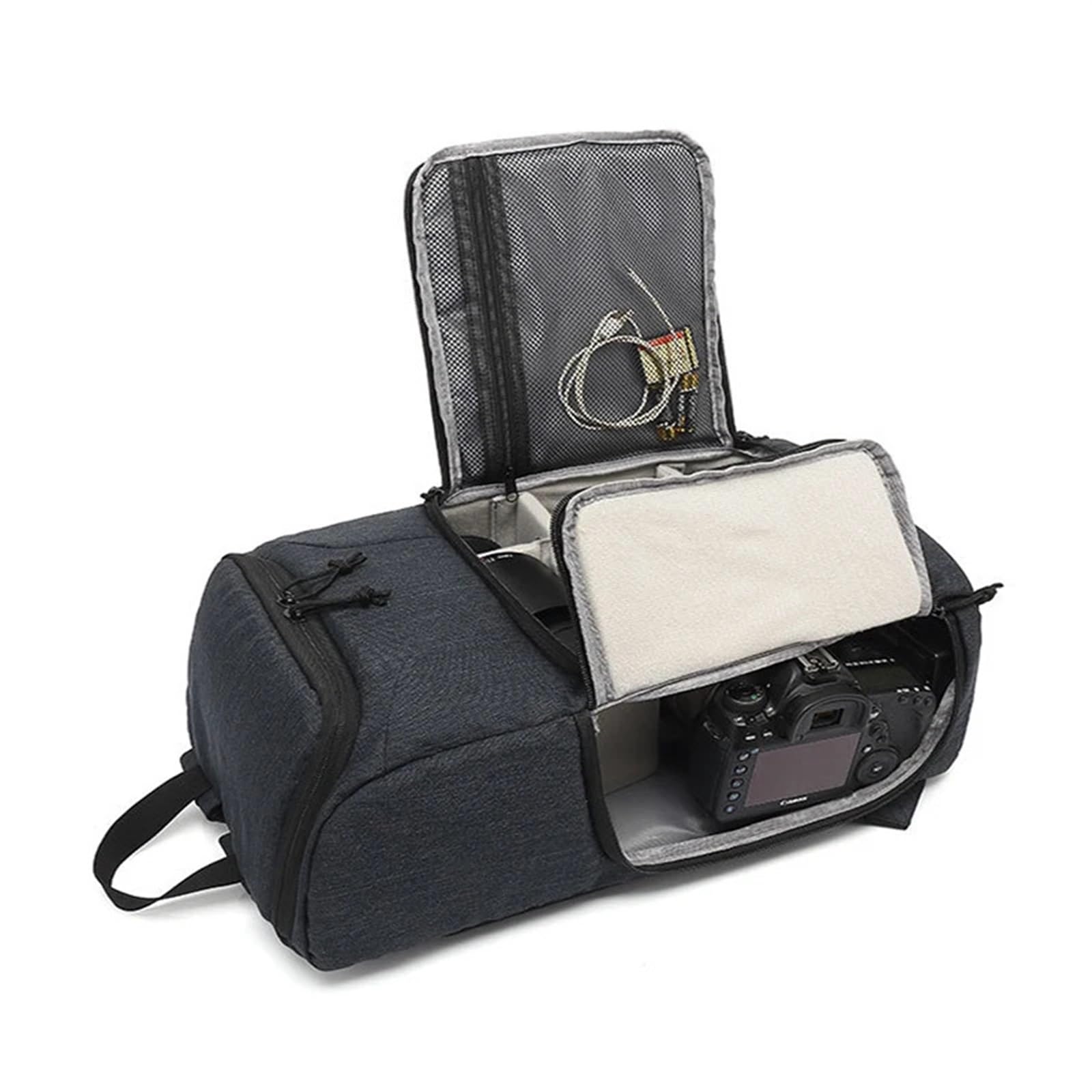 Borsa per fotocamera Borsa for fotocamera impermeabile Zaino for fotocamere for laptop DSLR Treppiede portatile da viaggio for obiettivo video(Red)