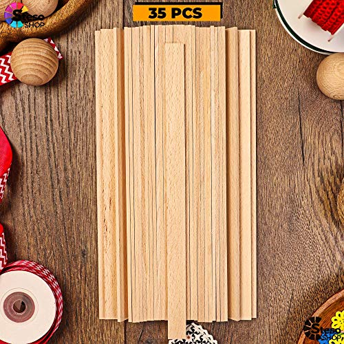 Wooden Craft Sticks Premium Quality - Hardwood Paint Stir Sticks - Wood Paint Sticks For Crafts - Popsicle Craft Wood Strips - Worked Perfect And Great… #TOP5