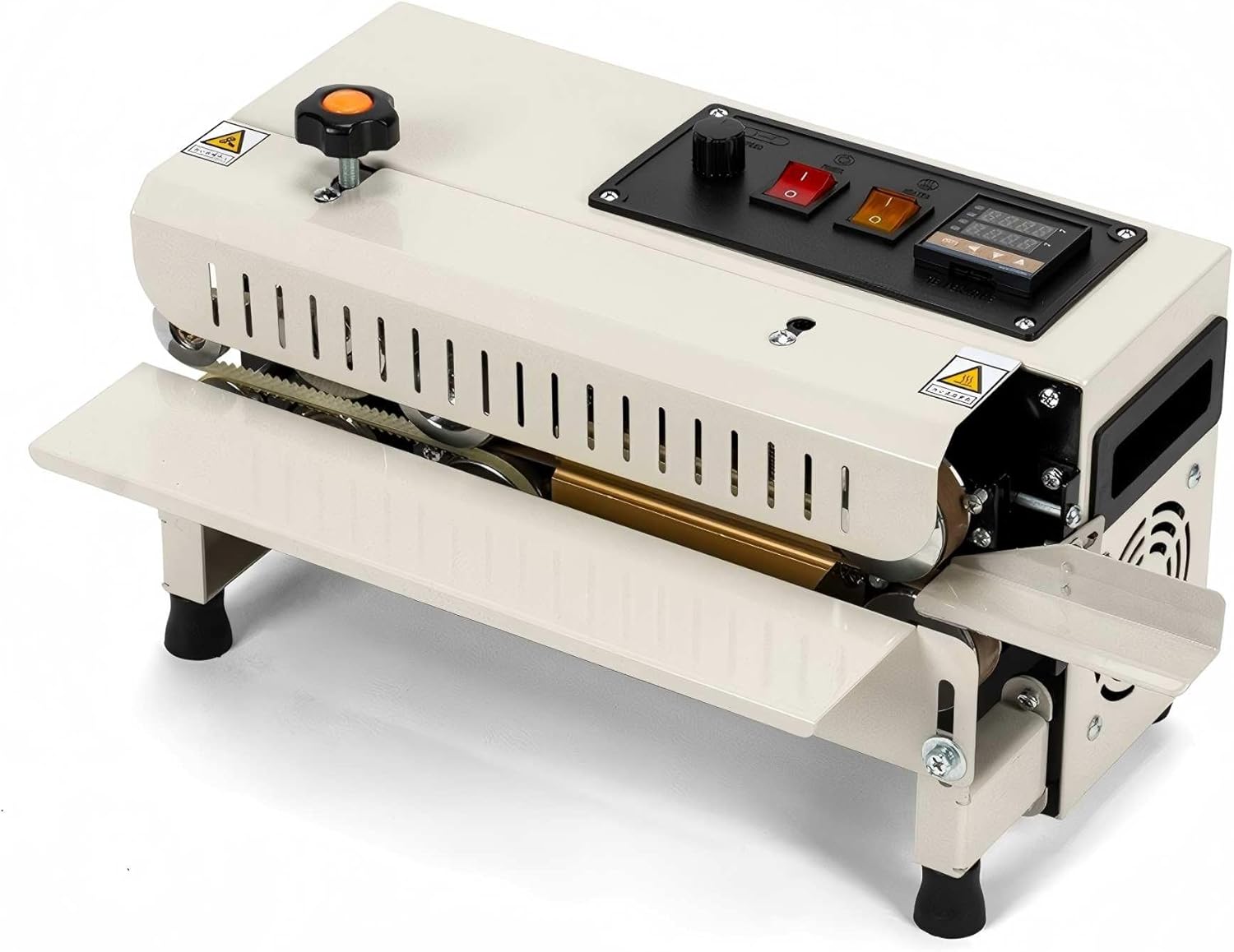 VONPACK FR-400 Commercial Heat Sealer Machine, 220V Heat Sealing Machine with Adjustable Temp&Speed Control, Bag Sealer Machine with Display Screen, Sealer Machine for Food Tea Component Kitchen
