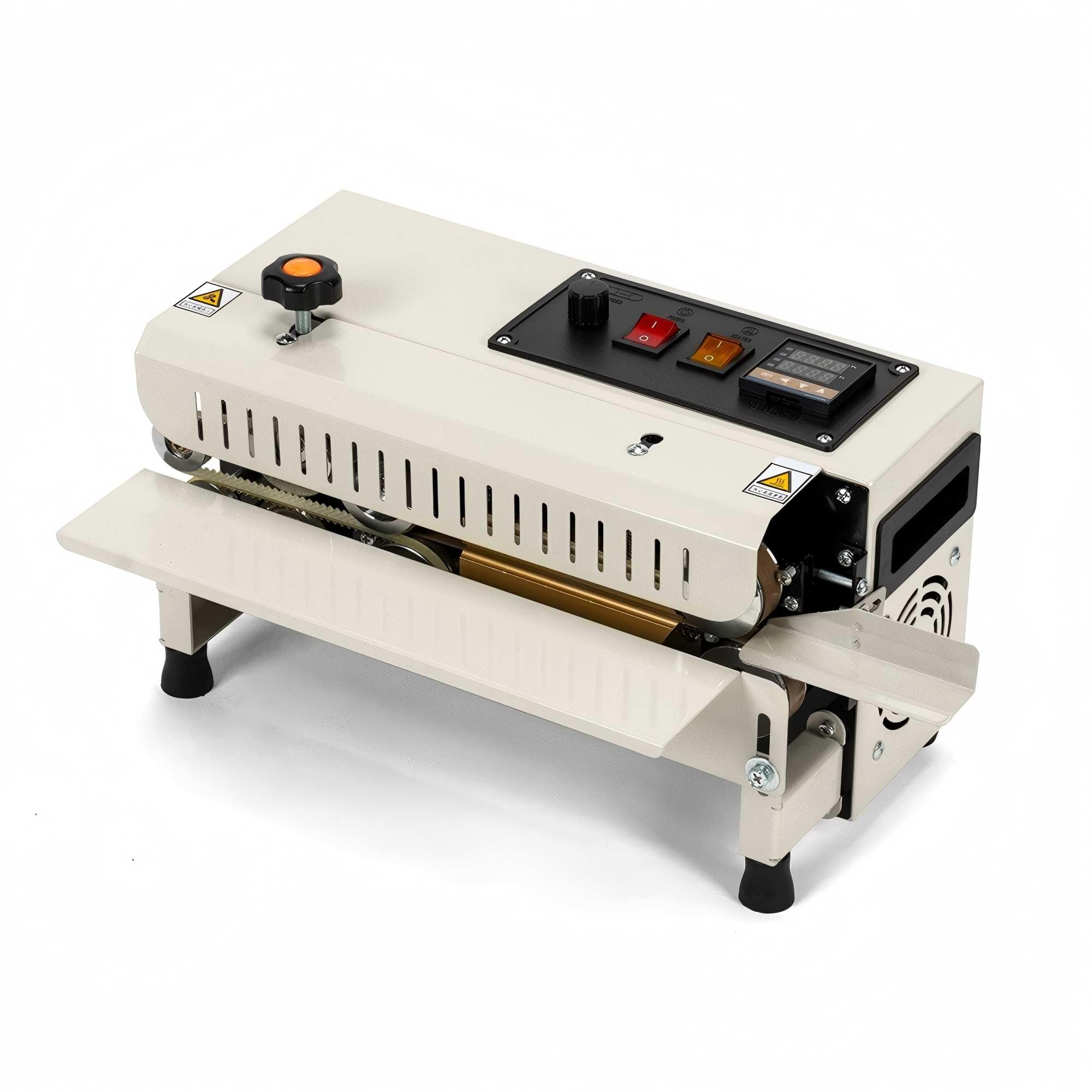 VONPACK FR-400 Commercial Heat Sealer Machine, 220V Heat Sealing Machine with Adjustable Temp&Speed Control, Bag Sealer Machine with Display Screen,