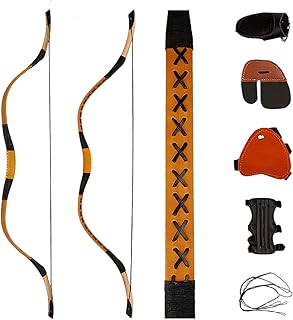 PMZ Longbow Archery Recurve Bow Set Horsebow Traditional Bow (50)
