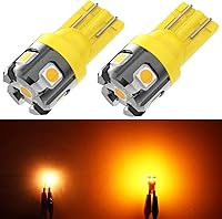 Vista 1 de PHINLION 194 foco LED amarillo ámbar súper brillante 168 2825 2827 T10 W5W miniatura focos LED de repuesto para luces de interior de coche, domo