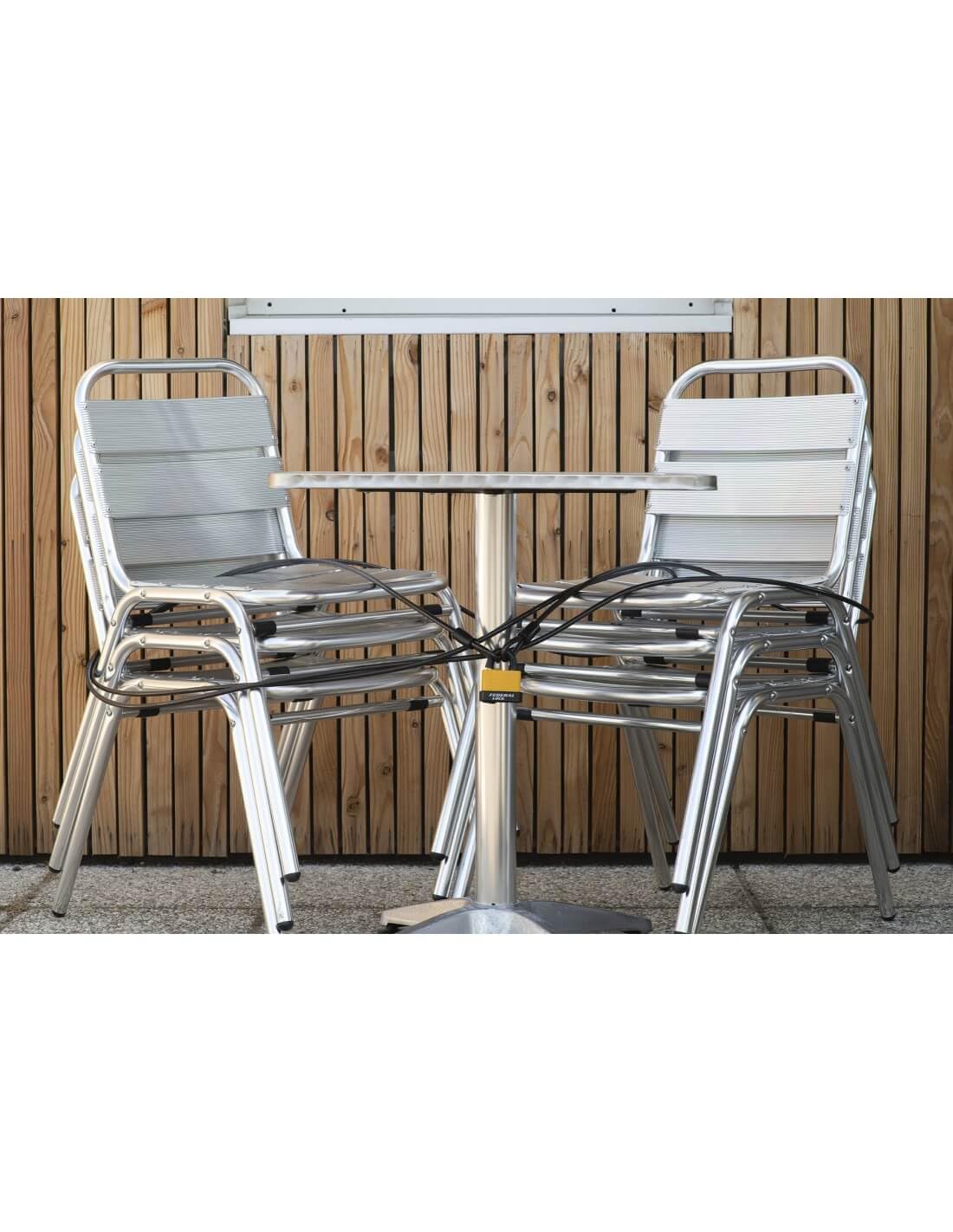 Cavo antifurto Twisty, bicicletta, casette da giardino, Ã˜ 8, 12,00m, guaina in PVC acciaio - THIRARD