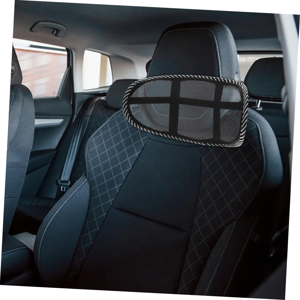 ULTECHNOVO 2pcs Summer Car Headrest Pillows for Front Seat Neck Support image 5