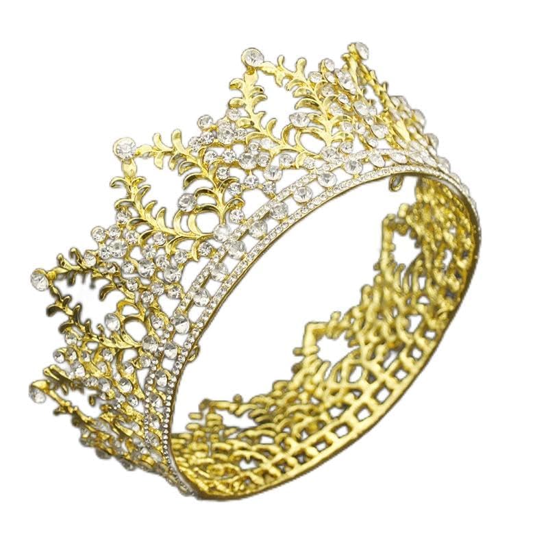 Biżuteria do włosów Korona Tiary dla kobiet Moda Kryształowa Tiara Korona na ślubne akcesoria do włosów Diadem królewski królowej ślubnej Biżuteria do włosów Ślubne tiary i korony Panna młoda,