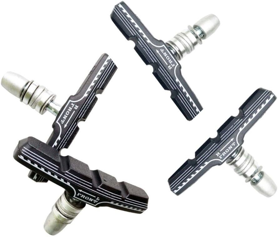 isamlge Bicycle MTB/Hybrid V Bike Brake Pads with Spacer and Hex Nut Bulk Complete Set 70 mm