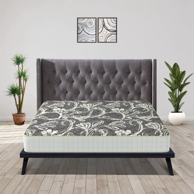 Image of COIR FIT Health Plus 6' Inch King Size Natural Rubberised Coir Mattress(84x72x6, White)