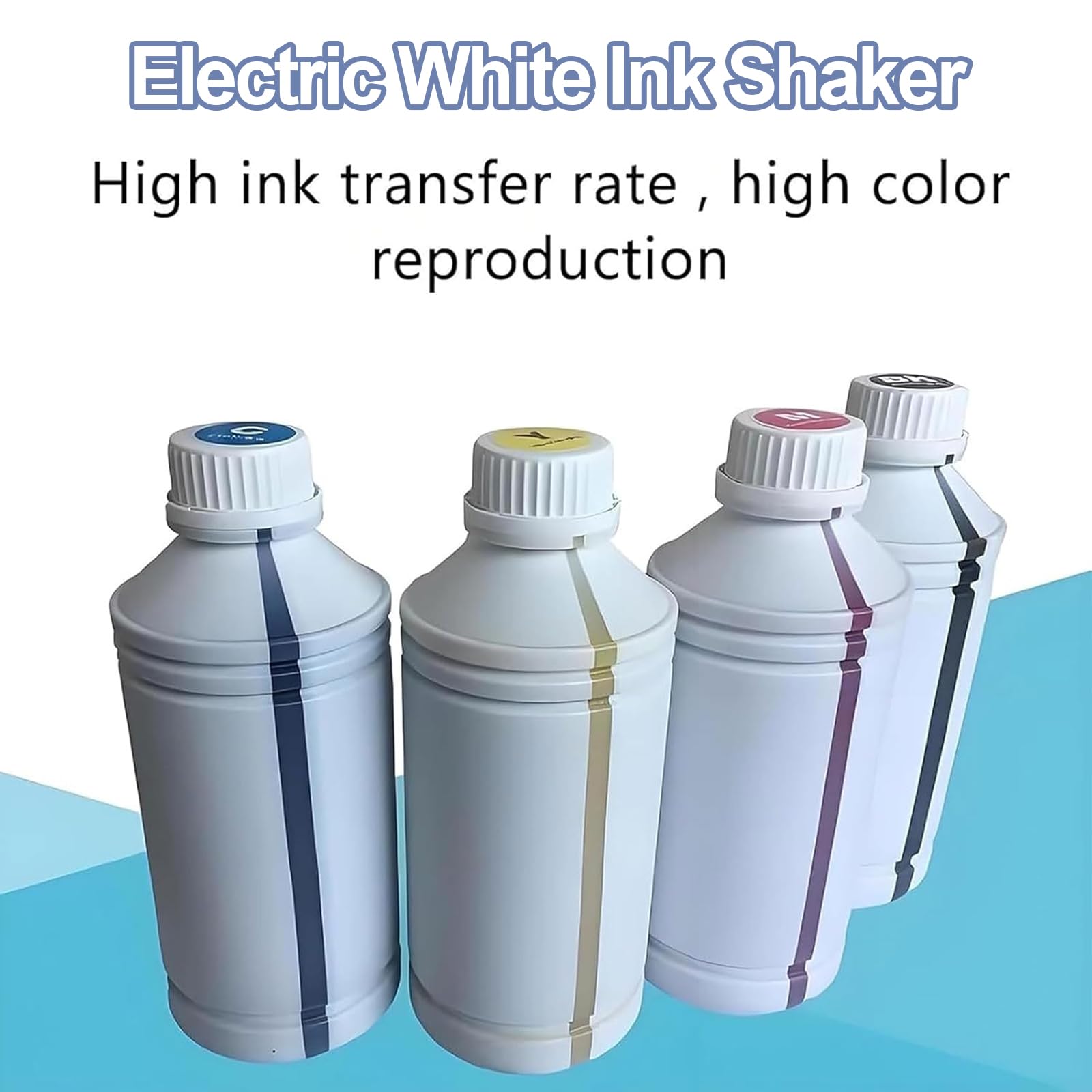 Máquina mezcladora de pintura eléctrica, agitador de tinta de 6 botellas con velocidad ajustable, evita precipitaciones para tinta blanca DTF, ideal para manualidades y acuarela