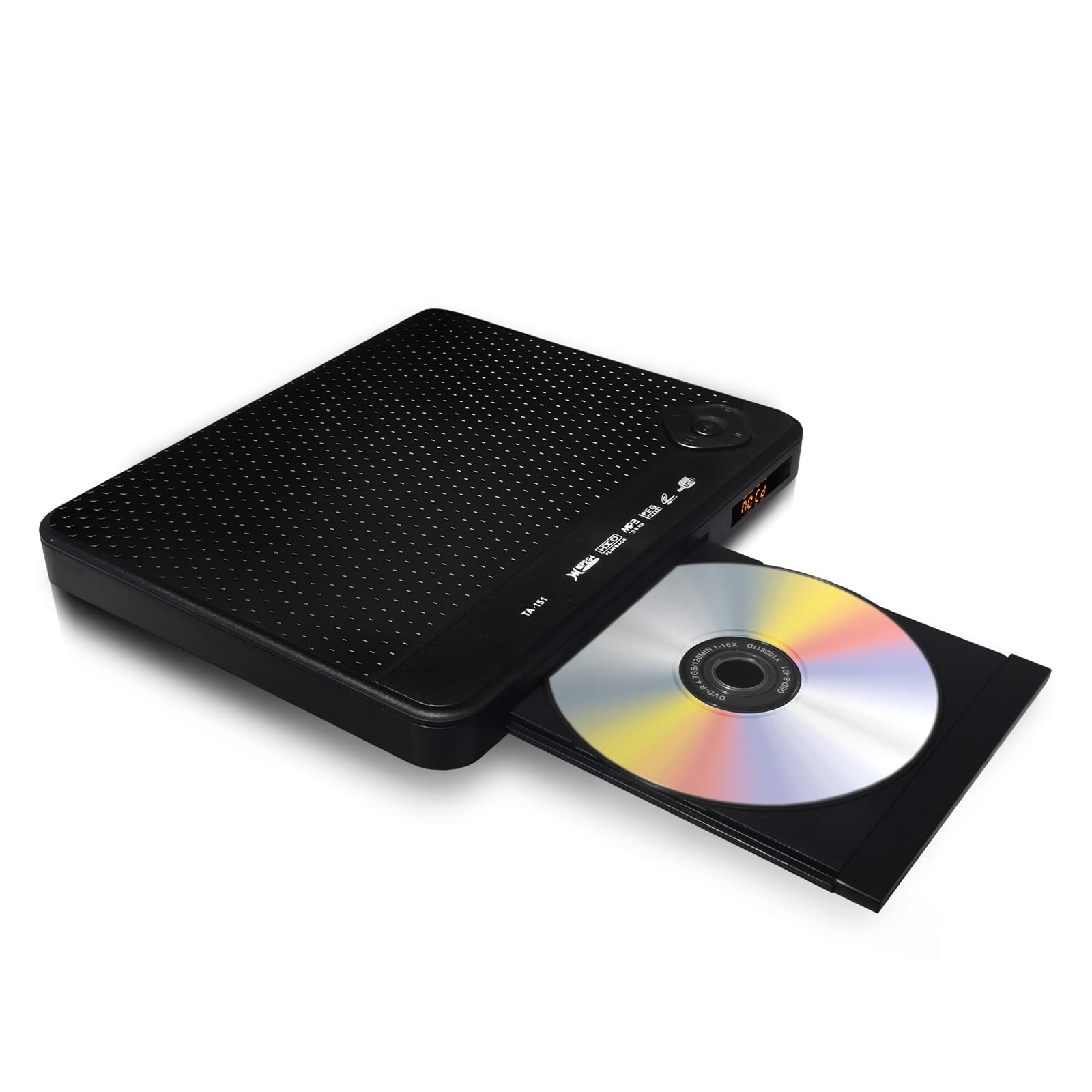 Mini Lecteur de Disque Compact HD Home DVD EVD CD VCD for Enfants et étudiants à Usage Quotidien Archivage et Sauvegarde de données