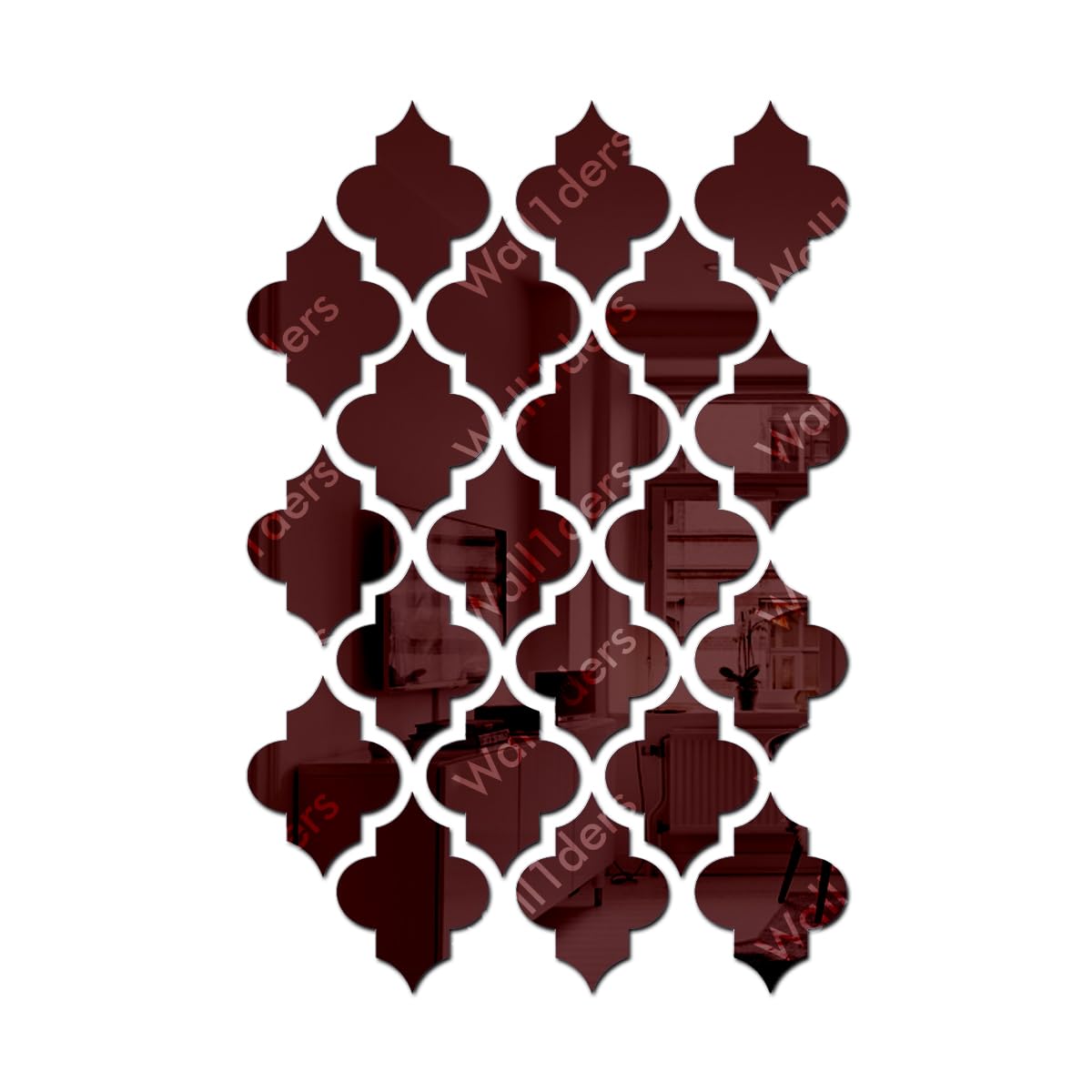 Wall1ders 21 Pcs Mirror Wall Stickers Jali Pattern Mirror Art Tile Decal Decoration DIY Self Adhesive Wall Line Border Acrylic Mirror for Home Living Room Bedroom Decor - (Brown) (B0CQ7Z528Y) Amazon Price History, Amazon Price Tracker